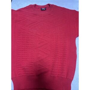 VTG LIDO SPORTS Men Size XL Red Wool Long Sleeve‎ Pullover Sweater EUC